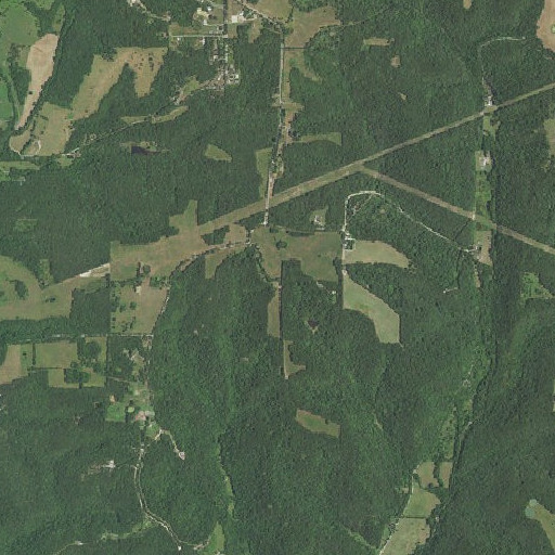 Aerial imagery of Hamilton School, MO