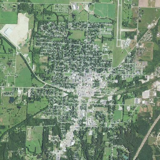Aerial imagery of Tri-County Tech School, MO