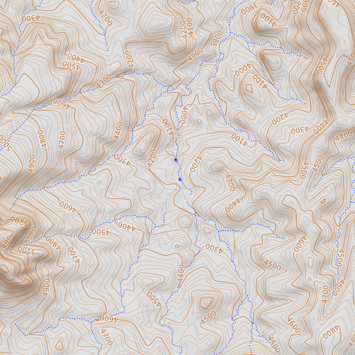 OpenTopoMap map of Lower Basin Spring, AZ