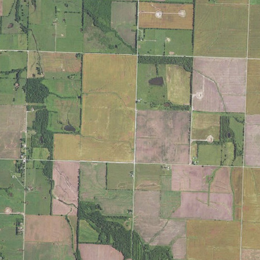 Aerial imagery of Ackley School (historical), MO