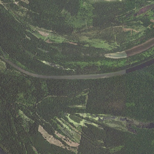 Aerial imagery of Bar Lake, AR