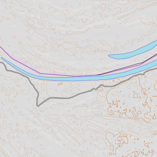 OpenTopoMap map of Bar Lake, AR