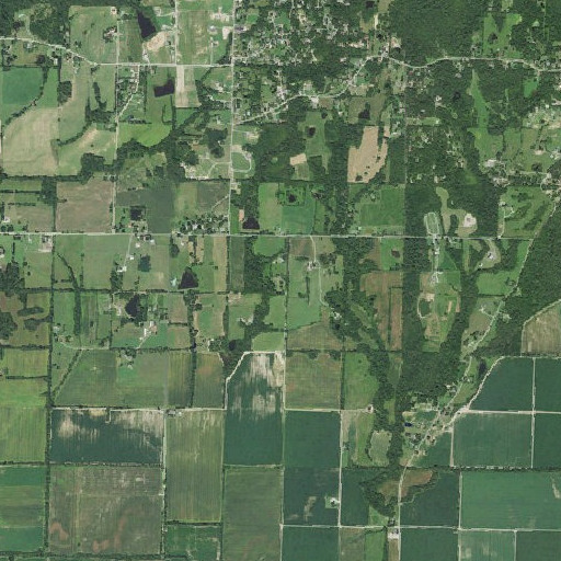 Aerial imagery of Lambert School, MO