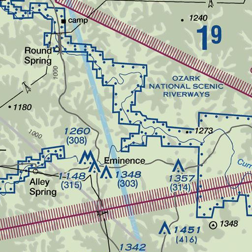 FAA VFR chart of Sutton Creek School, MO