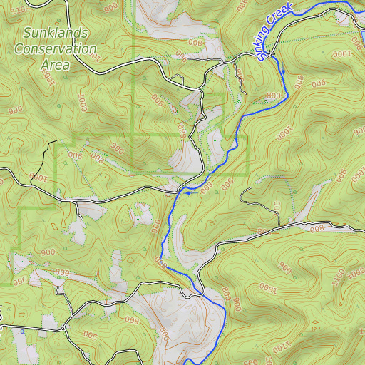 OpenTopoMap map of Fairview School, MO