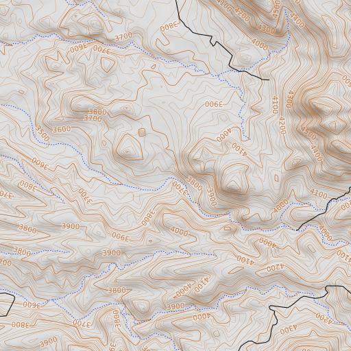 OpenTopoMap map of Lower Ledge Spring, AZ