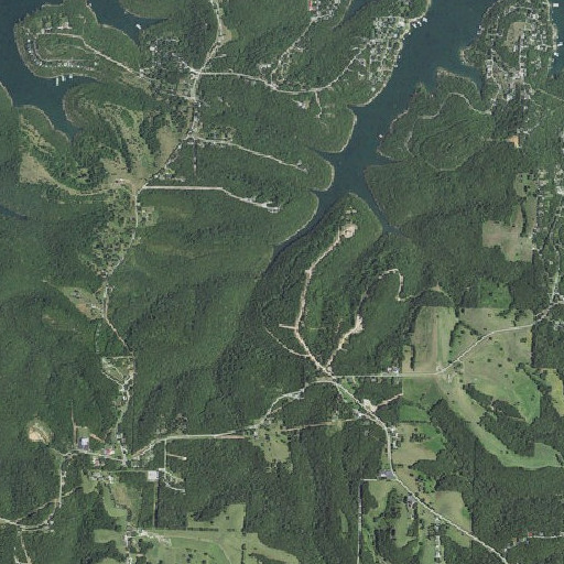 Aerial imagery of Beardsley Branch, MO