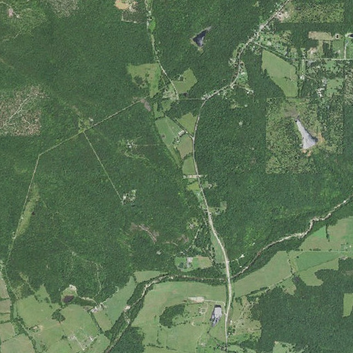 Aerial imagery of Flat Creek, MO