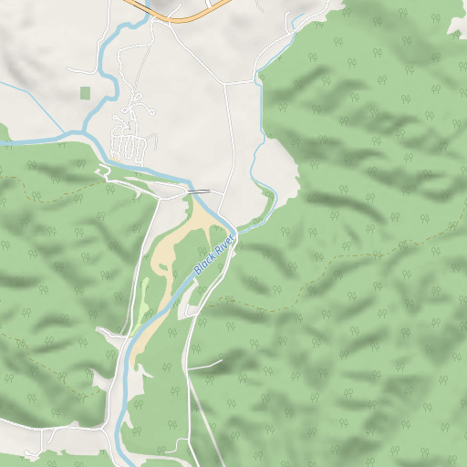 OpenStreetMap map of Mill Creek, MO