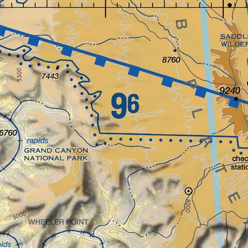 FAA VFR chart of Lower Two Spring, AZ