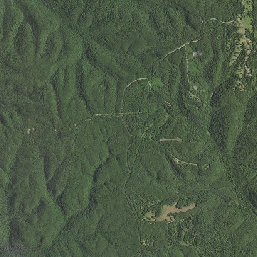 Aerial imagery of Pine Ridge, MO