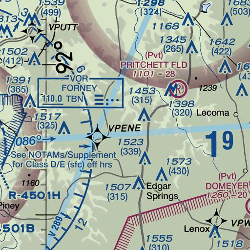 FAA VFR chart of Pleasant Hill School, MO