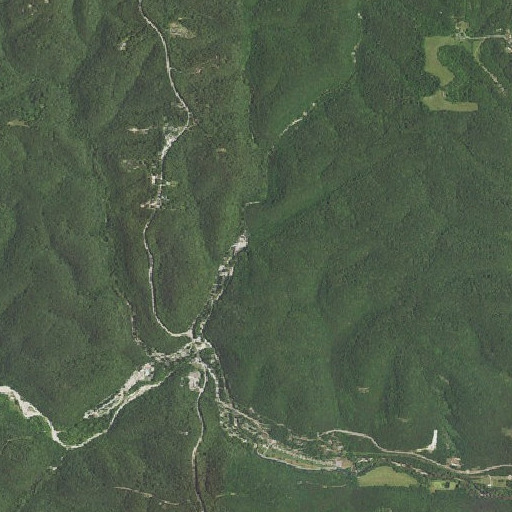 Aerial imagery of Roaring River Spring, MO