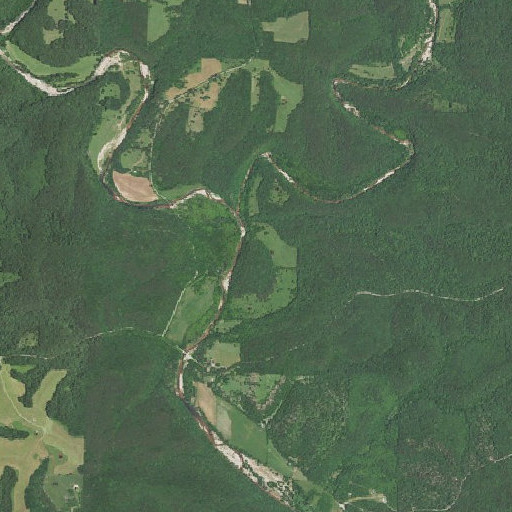 Aerial imagery of Round Valley Knob, MO