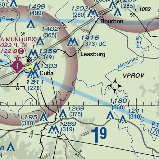 FAA VFR chart of Saranac Spring, MO