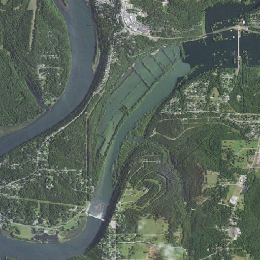 Aerial imagery of Silver Creek, MO