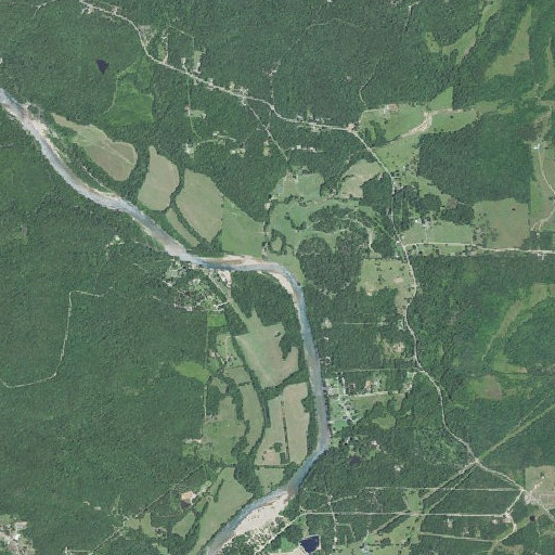 Aerial imagery of Simpson Creek, MO