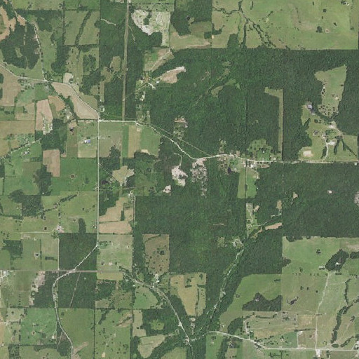 Aerial imagery of Sister Knobs, MO