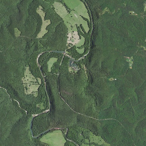 Aerial imagery of Slabtown Spring, MO