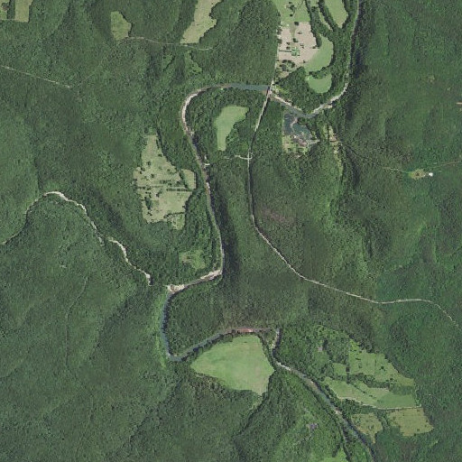 Aerial imagery of Slabtown Bluff Trail, MO