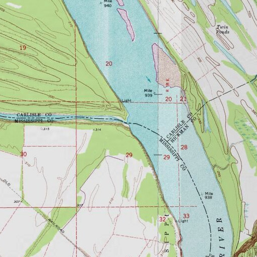 USGS 24K topo map of McFadden Landing, MO