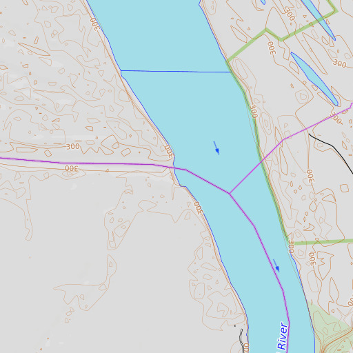 OpenTopoMap map of McFadden Landing, MO