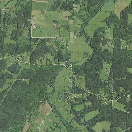 Aerial imagery of Copening Bridge, MO