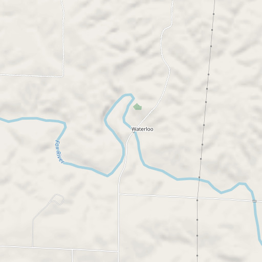 OpenStreetMap map of Waterloo Bridge, MO