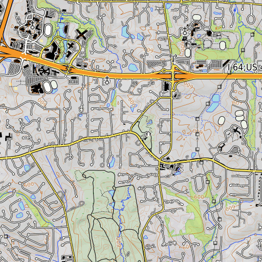 OpenTopoMap map of Altheim, MO