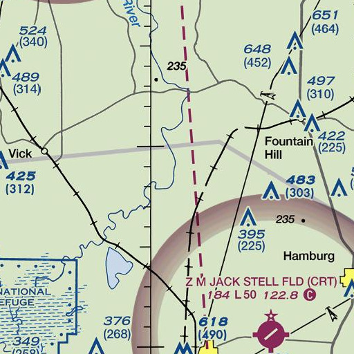 FAA VFR chart of Clear Lake, AR