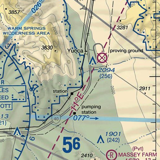 FAA VFR chart of Mackenzie Wash, AZ