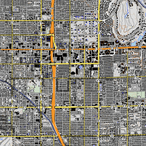 OpenTopoMap map of Madison Camelview Elementary School, AZ