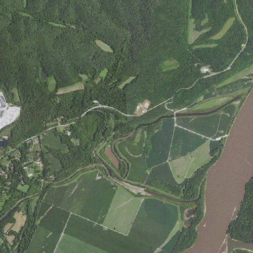 Aerial imagery of Tyler, MO