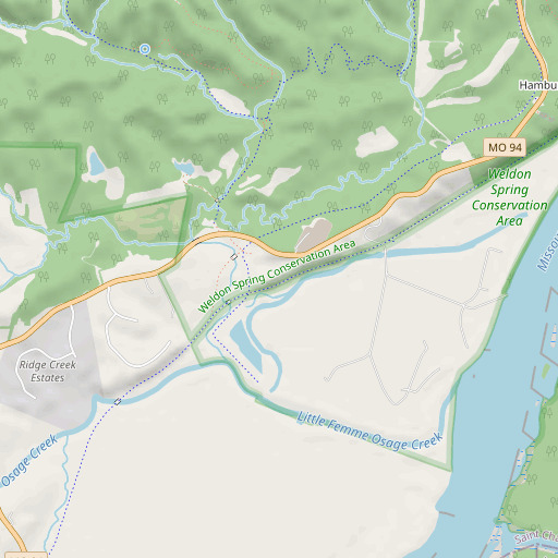 OpenStreetMap map of Tyler, MO