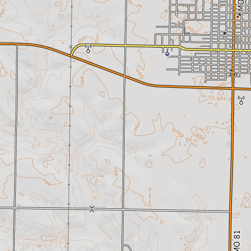 OpenTopoMap map of Clark County, MO