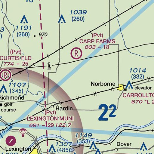 FAA VFR chart of Lakeview Post Office, MO