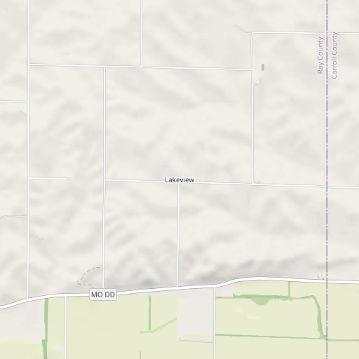 OpenStreetMap map of Lakeview Post Office, MO