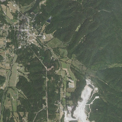 Aerial imagery of Seilers Branch, AR