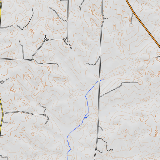 OpenTopoMap map of Boonslick, MO