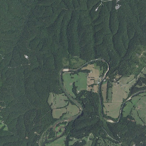 Aerial imagery of War Eagle Cemetery, AR