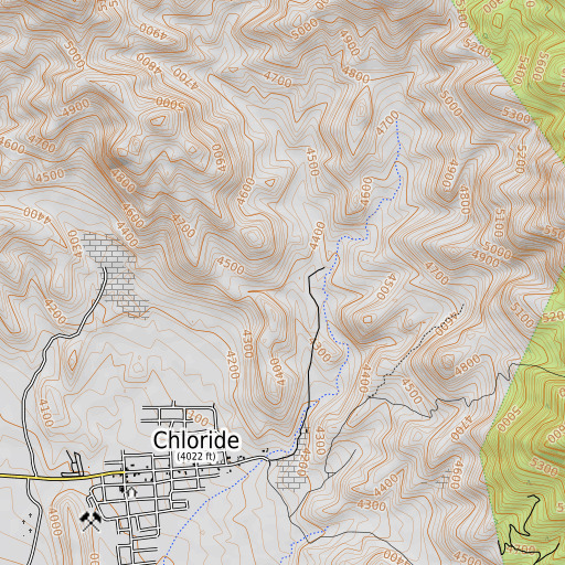 OpenTopoMap map of Argyle Mine, AZ