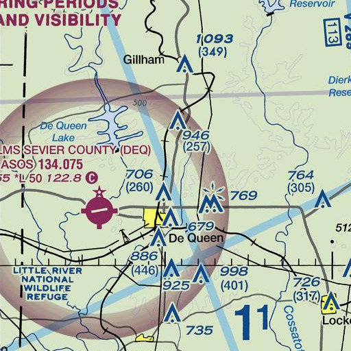 FAA VFR chart of Avon, AR