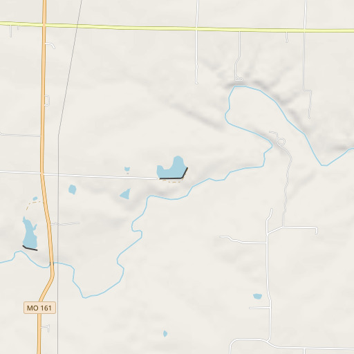 OpenStreetMap map of Kleinsorge Lake Dam, MO