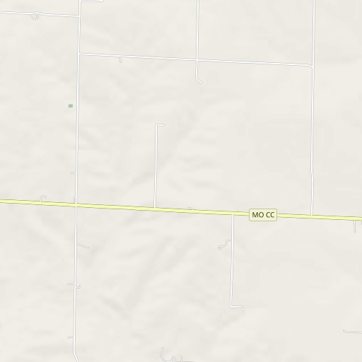 OpenStreetMap map of Cahall Lake Dam, MO