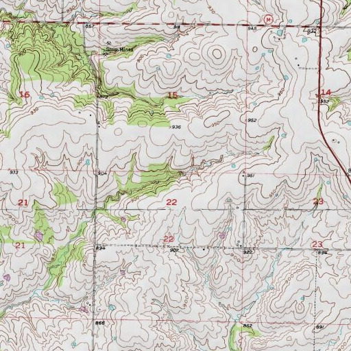 USGS 24K topo map of Williams Lake Dam, MO