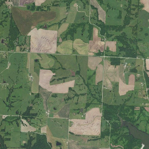 Aerial imagery of Maxson Lake Dam, MO