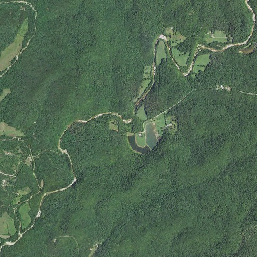 Aerial imagery of George Hellmuth Lower Dam, MO