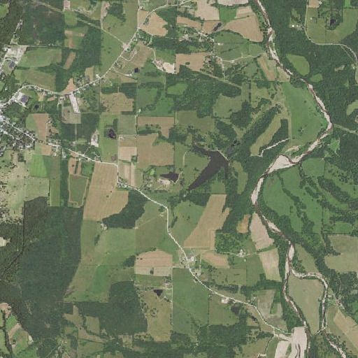 Aerial imagery of Groff Upper Dam, MO