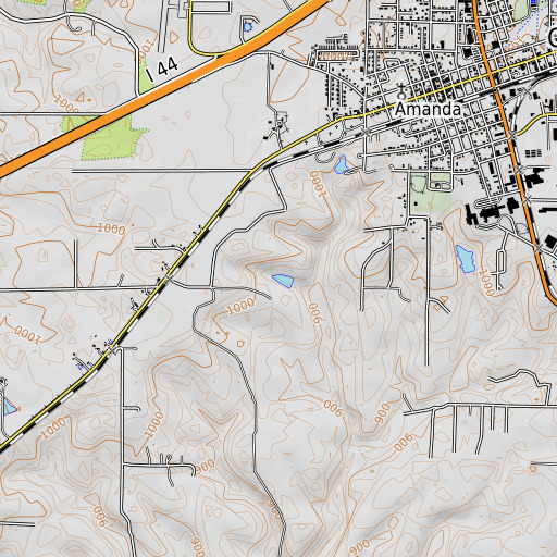 OpenTopoMap map of Weisel Lake Dam, MO
