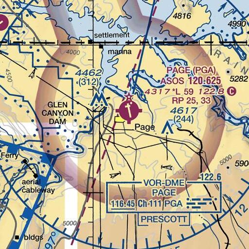 FAA VFR chart of Manson Mesa, AZ